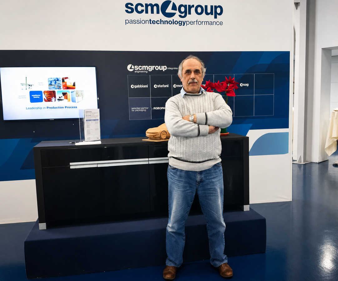Adrian Vladu at SCM Group headquarters